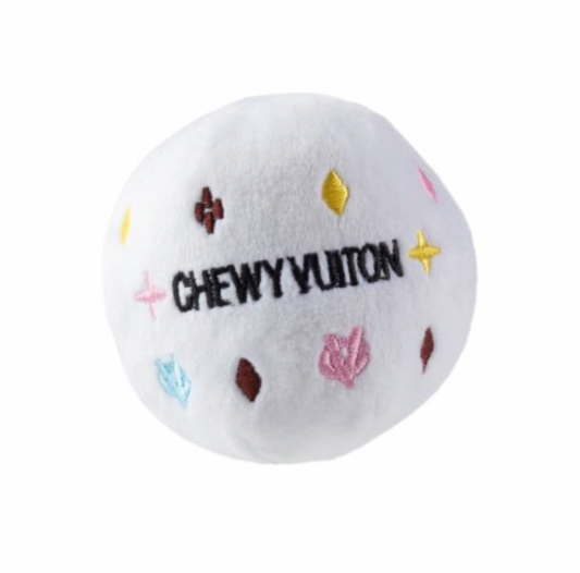 White Chewy Vuiton Ball